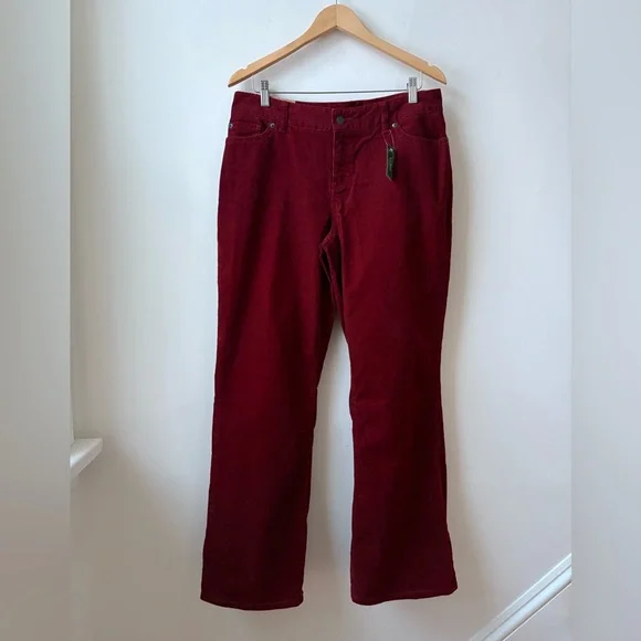 NWT L.L. Bean Favourite Fit Corduroy Pants - Picture 4 of 13